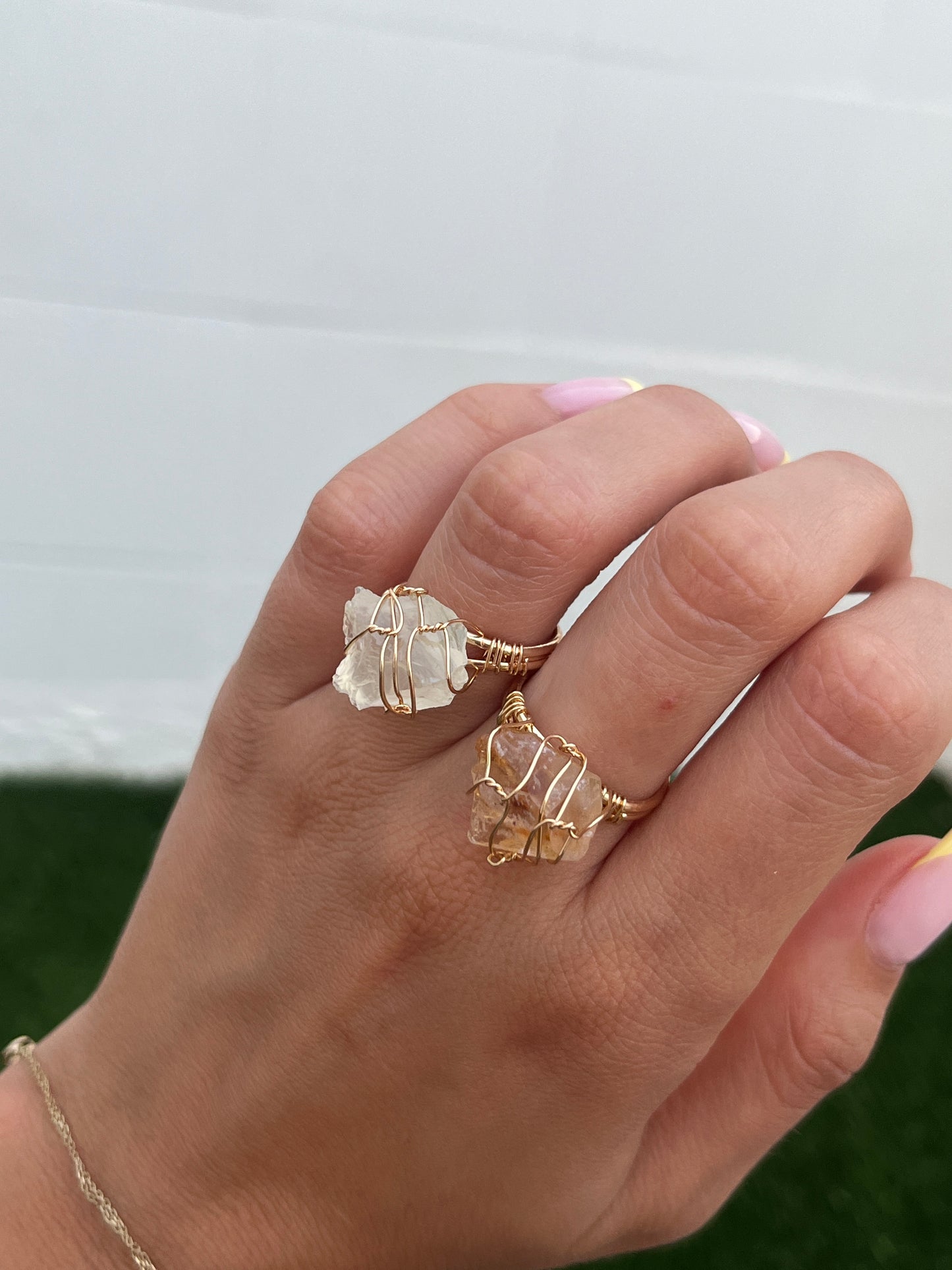 Sol Ring worn on hand with natural light