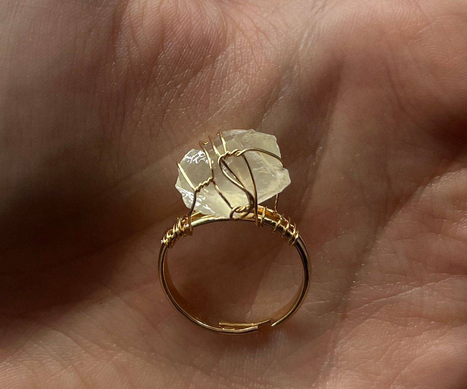 Sol Ring worn on hand with natural light

